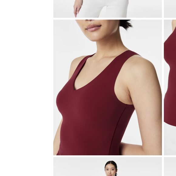 NWT SPANX Fit-to-You V-Neck Tank Red - Picture 2 of 9